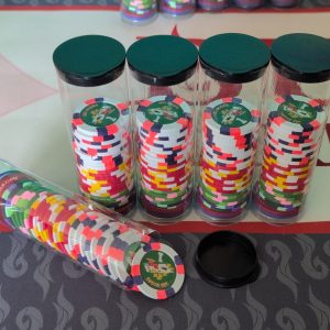Poker Chip Starting Stack Tubes, 10-Pack