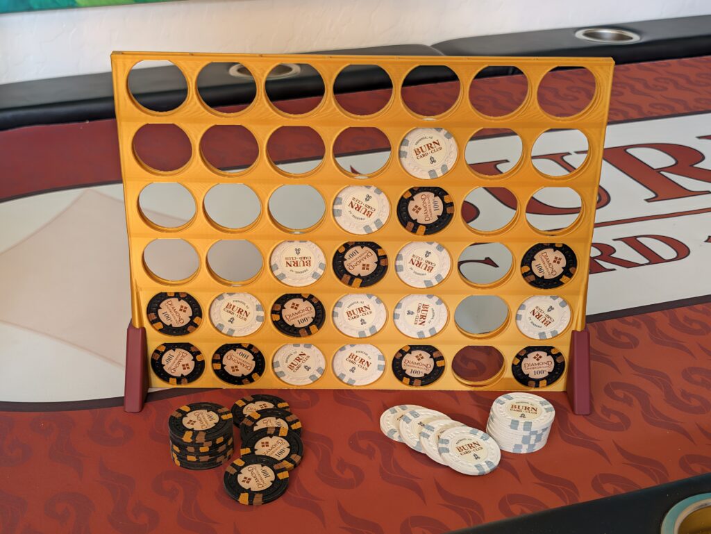 Poker Chip 4-In-A-Row Game